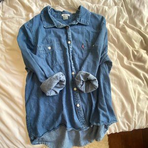 Levis Denim Blue Shirt size L